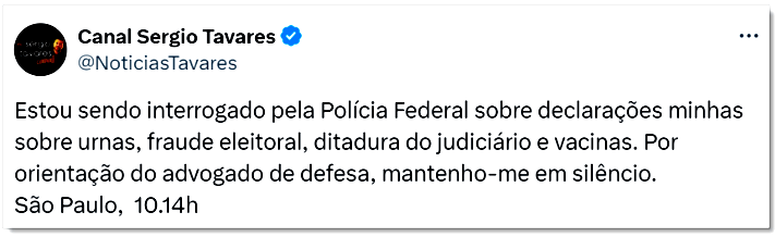 Urgente Jornalista Português Afirma Que Foi Detido Pela Pf Ele Veio